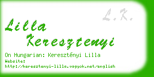 lilla keresztenyi business card